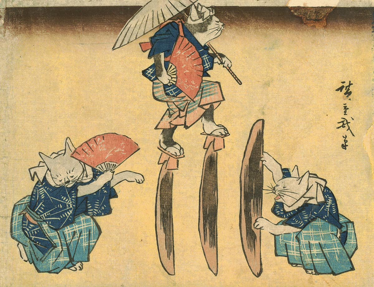 45_Hiroshige_Cat-Crossing-to-Eat-japan-gallery-society-life-of-cats.jpg