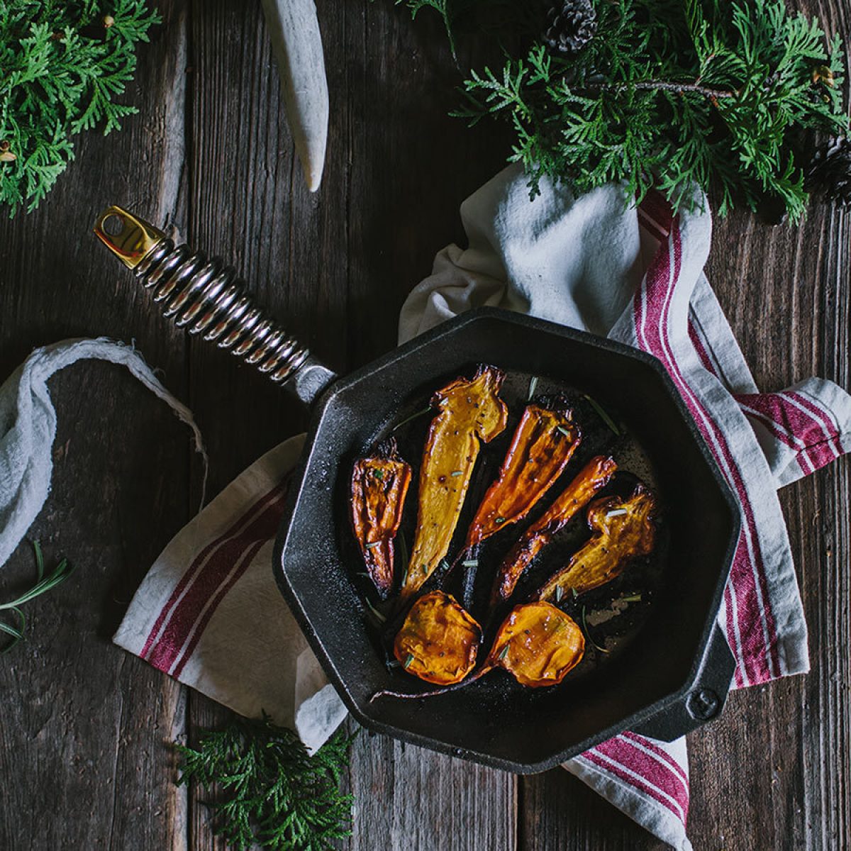 Cast Iron Set | Includes Full-Sized and Tiny Cast Iron Always Pan, Hot Grips & Grill Press | Heirloom-Quality Enamled Cast Iron | Limited Time Bundle