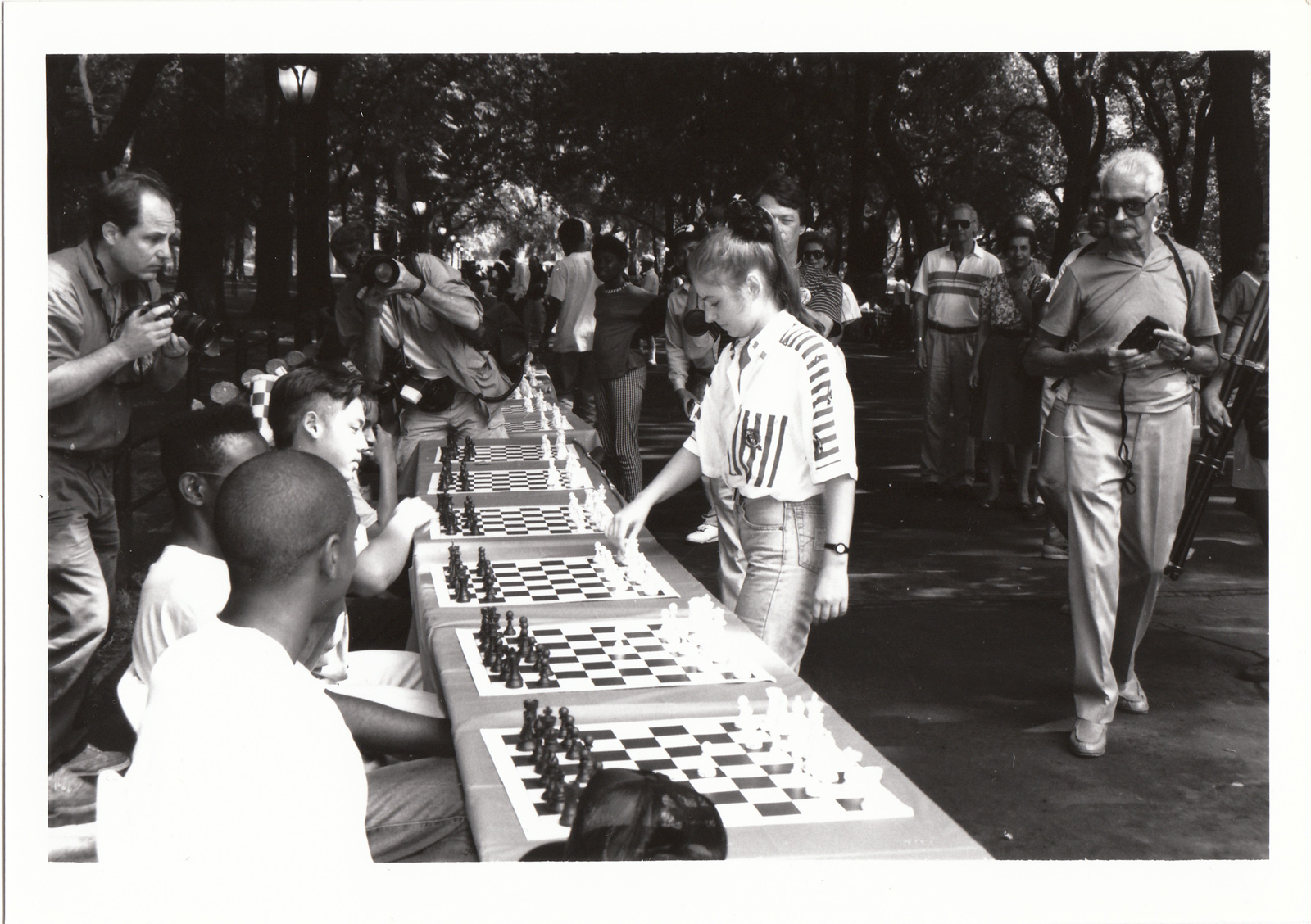 Judit Polgár at an International Chess Competition in New York