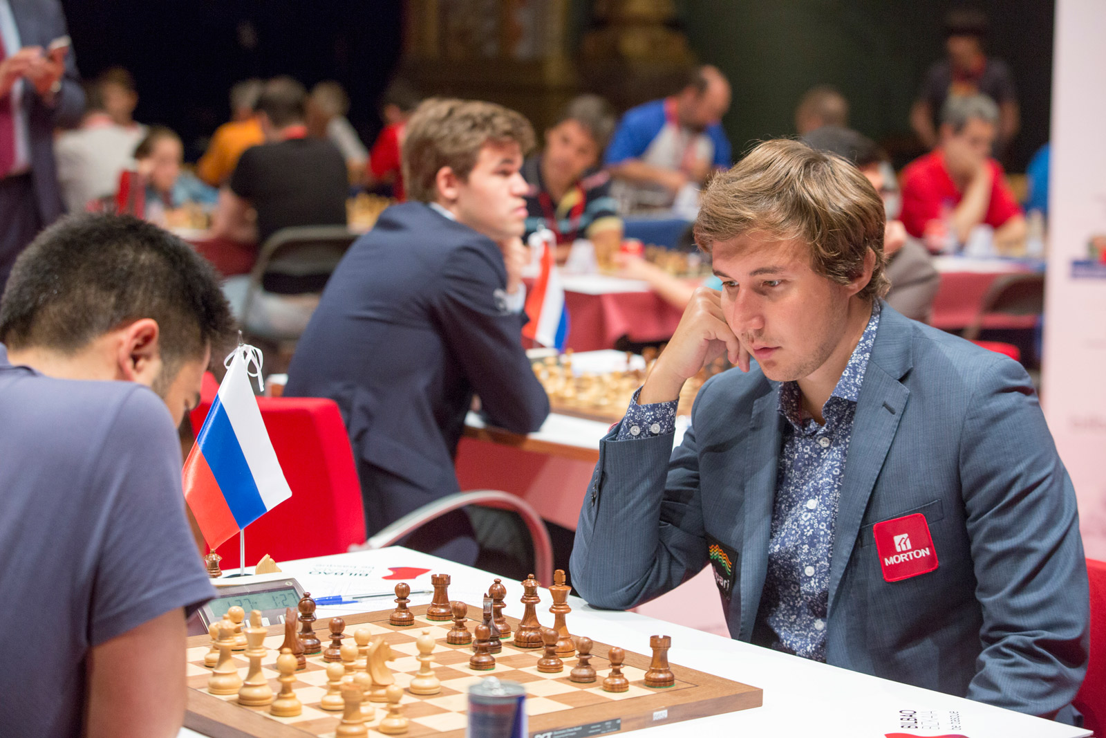 Judit and the Polgar sisters analyze her game against Kasparov