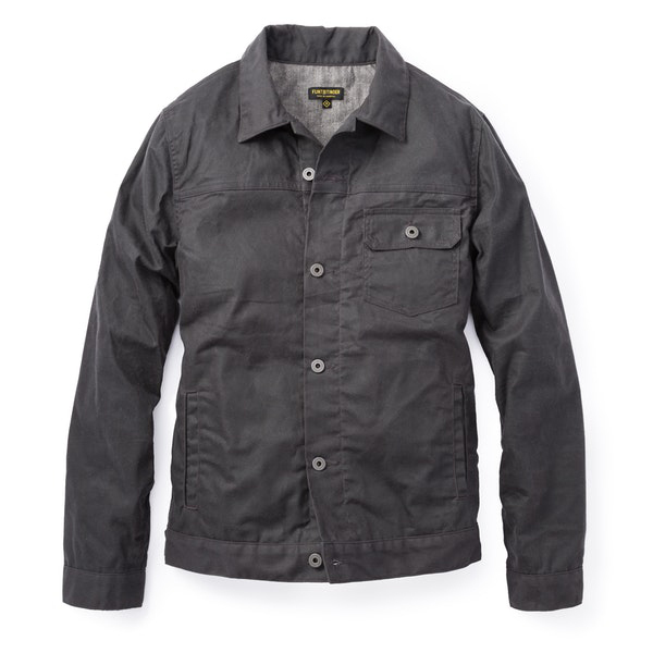 Flannel-Lined Waxed Trucker Jacket - COOL HUNTING®