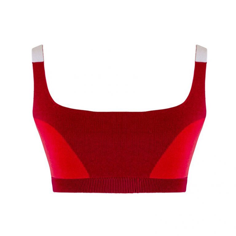 Prettylittlething Red Buckle Bralette, Tops