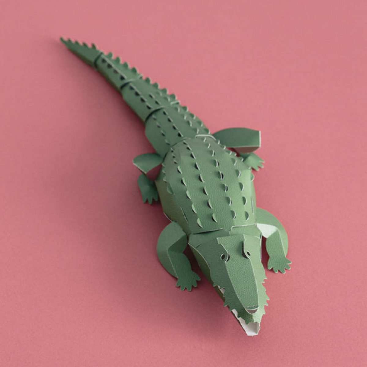 Crocodile Paper Model Kit COOL