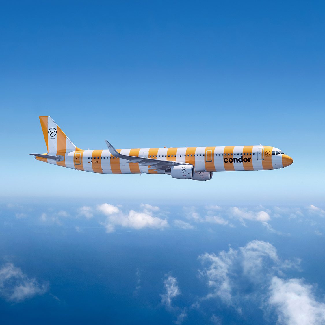 German Airline Condor Debuts Whimsical Striped Airplanes Cool Hunting