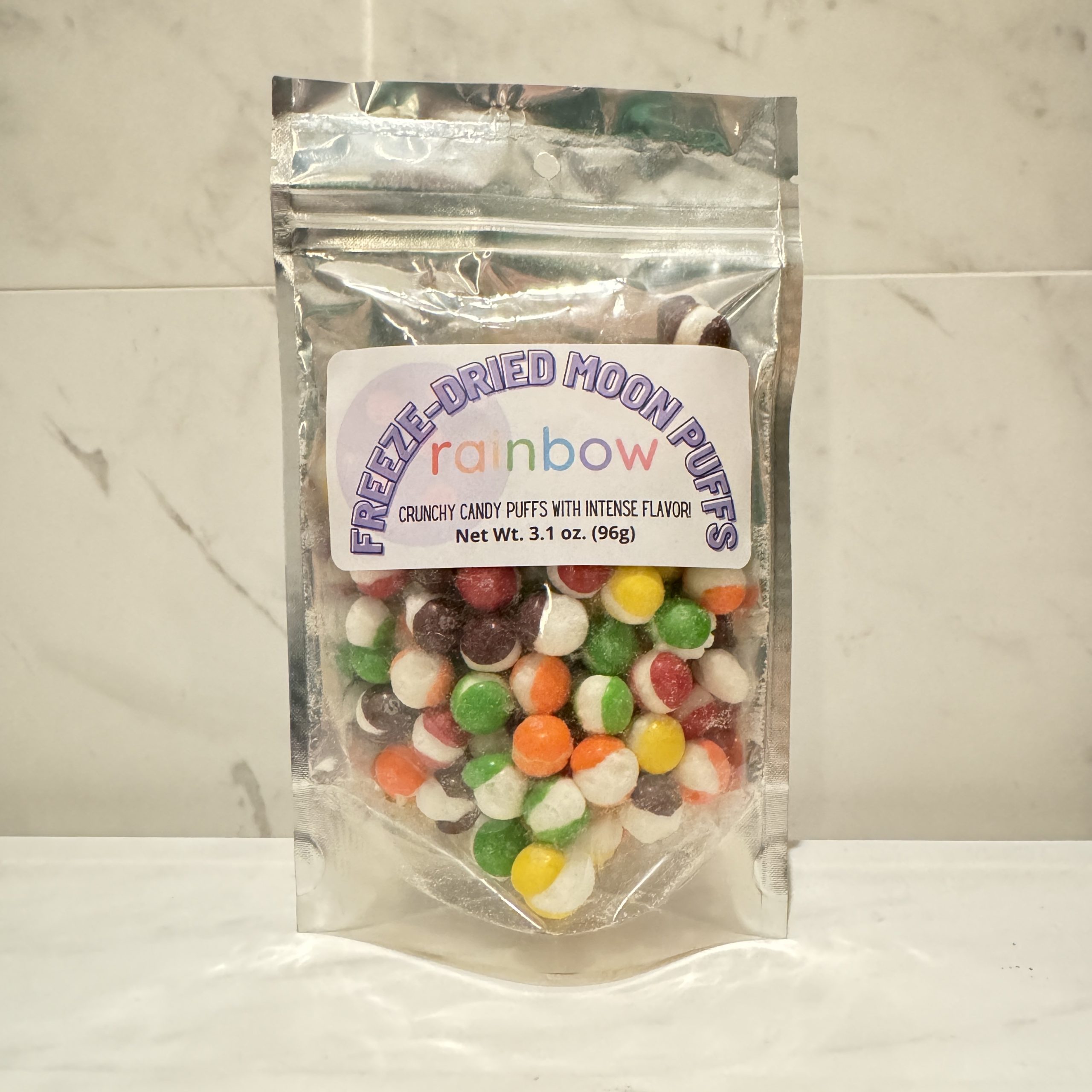 Rainbow Crunchy Candy Puffs