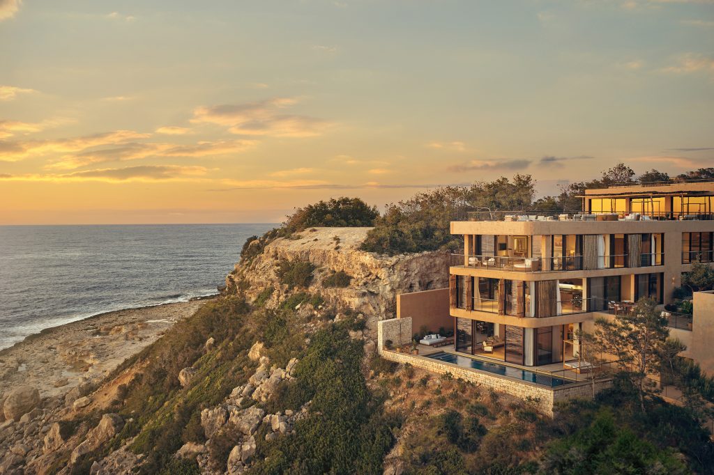 aerial shot of Six Senses Ibiza