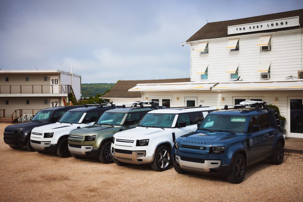 Land Rover Defenders at The Surf Lodge