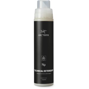 A bottle of Arc'Teryx's Technical Detergent