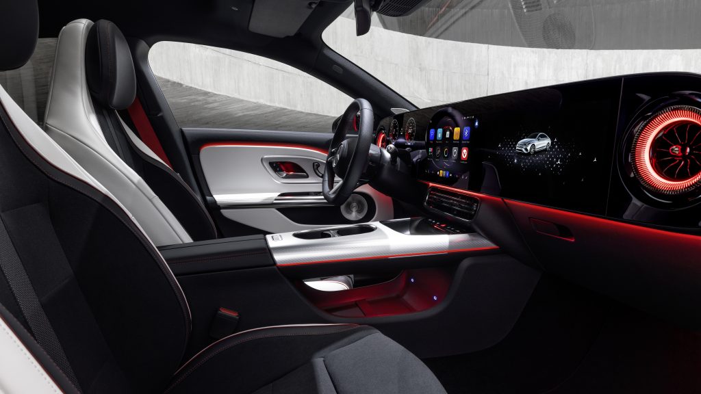 An interior shot of the all-new Mercedes-Benz CLA